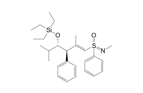 Triethyl-[(E,1S,2R)-1-isopropyl-3-methyl-4-(N-methyl-S-phenyl-sulfonimidoyl)-2-phenyl-but-3-enoxy]silane