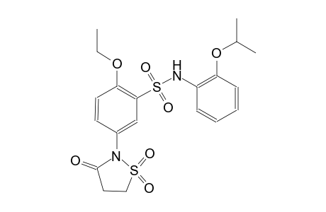 benzenesulfonamide, 5-(1,1-dioxido-3-oxo-2-isothiazolidinyl)-2-ethoxy-N-[2-(1-methylethoxy)phenyl]-