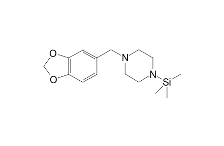 1-(3,4-Methylenedioxybenzyl)piperazine TMS