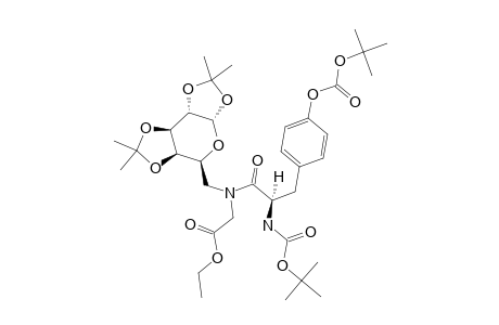 N,O-BIS-(TERT.-BUTOXYCARBONYL)-L-TYROSYL-N-(6-DEOXY-1,2:3,4-DI-O-ISOPROPYLIDENE-ALPHA-D-GALACTOS-6-YL)-GLYCINE-ETHYLESTER