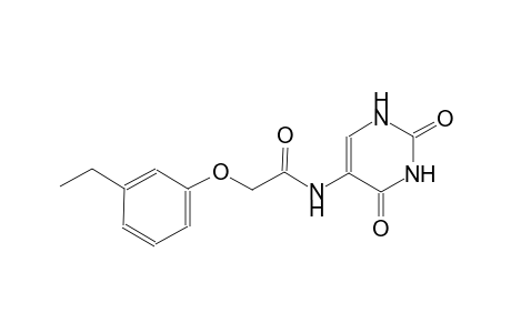 N-(2,4-dioxo-1,2,3,4-tetrahydro-5-pyrimidinyl)-2-(3-ethylphenoxy)acetamide