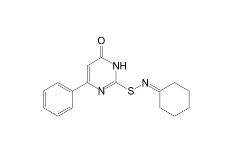 2-[(Cyclohexylideneamino)thio]-6-phenylpyrimidin-4-one