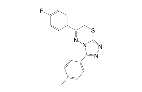 6-(4-fluorophenyl)-3-(4-methylphenyl)-7H-[1,2,4]triazolo[3,4-b][1,3,4]thiadiazine