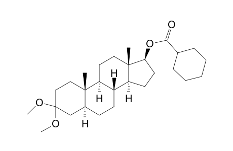 5α-Androstan-3,3-dimethoxy-17β-ol hexahydrobenzoate