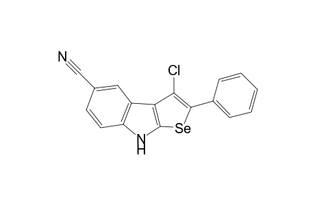 3-Chloro-2-phenyl-8H-selenopheno[2,3-b]indole-5-carbonitrile