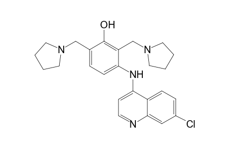 3-(7'-chloroquinolin-4'-ylamino)-2,6-bis(pyrrolidin-1''-ylmethyl)phenol