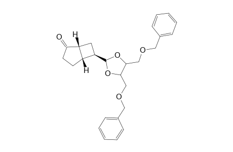 6-[(4R,5R)-4,5-BIS-(BENZYLOXYMETHYL)-1,3-DIOXOLANE-2-YL-BICYCLO-[3.2.0]-HEPTAN-2-ONE;MINOR-PRODUCT