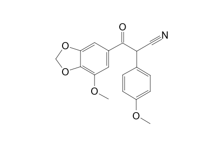 2-(4-Methoxyphenyl)-3-oxo-3-(3-methoxy-4,5-methylenedioxyphenyl)propanenitrile