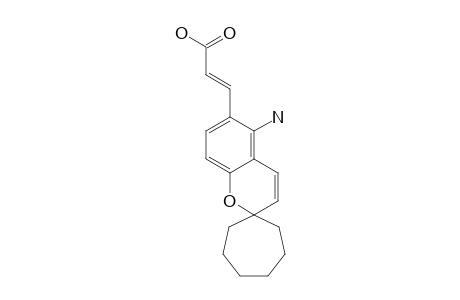 3-[5''-AMINOSPIRO-[CYCLOHEPTANE-1',2''-(2''H)-[1]-BENZOPYRAN-6''-YL]]-PROPEN-2-OIC-ACID
