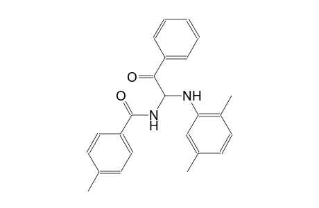 N-[1-(2,5-dimethylanilino)-2-oxo-2-phenylethyl]-4-methylbenzamide