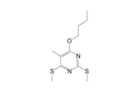 4-BUTOXY-5-METHYL-2,6-BIS-(METHYLTHIO)-PYRIMIDINE