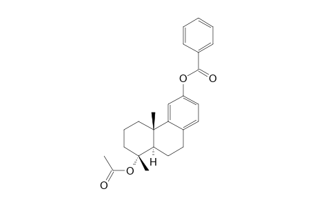 12-Benzoyloxy-18-norpodocarpa-8,11,13-trien-4.alpha.-yl Acetate