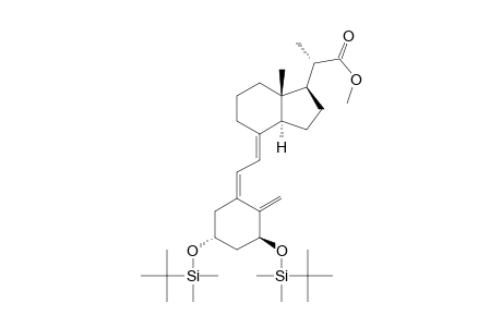 (5Z,7E)-(1S,3R,20S)-1,3-bis[(tert-butyldimethylsilyl)oxy]-9,10-seco-5,7,10(19)-pregnatriene-20-carboxylic acid methyl ester