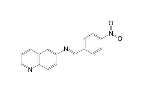 N-[(E)-(4-Nitrophenyl)methylidene]-6-quinolinamine