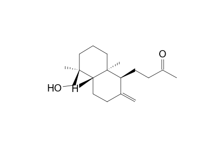 2-Butanone, 4-[decahydro-5-(hydroxymethyl)-5,8a-dimethyl-2-methylene-1-naphthalenyl]-, [1S-(1.alpha.,4a.beta.,5.alpha.,8a.alpha.)]-