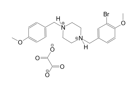 1-(3-bromo-4-methoxybenzyl)-4-(4-methoxybenzyl)piperazinediium oxalate