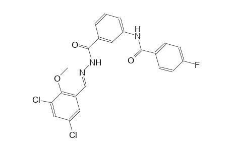 benzoic acid, 3-[(4-fluorobenzoyl)amino]-, 2-[(E)-(3,5-dichloro-2-methoxyphenyl)methylidene]hydrazide