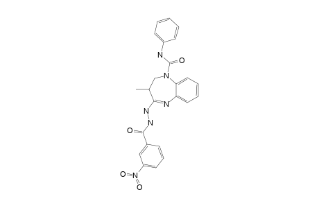3-METHYL-4-[2-(3-NITROBENZOYL)-HYDRAZINO]-N-PHENYL-2,3-DIHYDRO-1H-1,5-BENZODIAZEPINE-1-CARBOXAMIDE