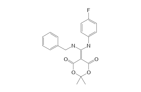 5-[(4-FLUOROPHENYLAMINO)-(BENZYLAMINO)-METHYLENE]-2,2-DIMETHYL-4,6-DIOXO-1,3-DIOXANE