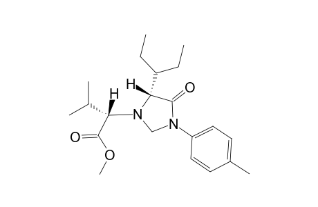 (2S)-2-[(5R)-5-(1-ethylpropyl)-4-keto-3-(p-tolyl)imidazolidin-1-yl]-3-methyl-butyric acid methyl ester