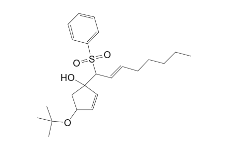 (1RS,1'RS,2'E,4SR)-4-tert-butoxy-1-[1'-(phenylsulfonyl)oct-2'-enyl]cyclopent-2-enol
