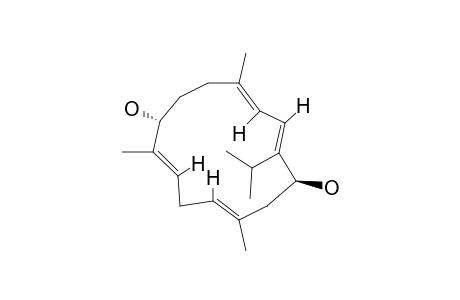 (7R,14S,1E,3E,8E,11E)-cembra-1,3,8,11-tetraene-7,14-diol