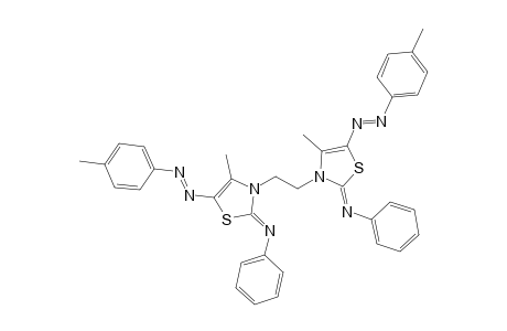 1,2-Bis-(5-(4-tolylazo)-2-(N-phenylimino)-4-methyl-1,3-