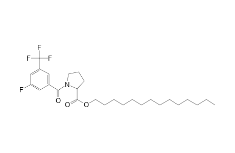 L-Proline, N-(3-fluoro-5-trifluoromethylbenzoyl)-, tetradecyl ester