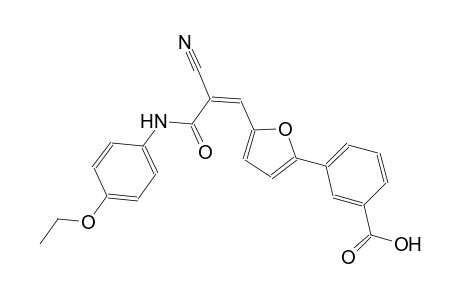 3-{5-[(1Z)-2-cyano-3-(4-ethoxyanilino)-3-oxo-1-propenyl]-2-furyl}benzoic acid