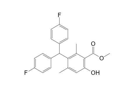 Methyl 3-(bis(4-fluorophenyl)methyl)-6-hydroxy-2,4-dimethylbenzoate