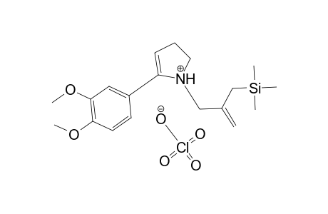 N-[3'-(trimethylsilyl)-2'-methylenepropyl]-2-(4,5-dimethoxyphenyl)-1-pyrrolinium perchlorate