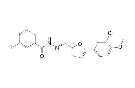 N'-{(E)-[5-(3-chloro-4-methoxyphenyl)-2-furyl]methylidene}-3-iodobenzohydrazide