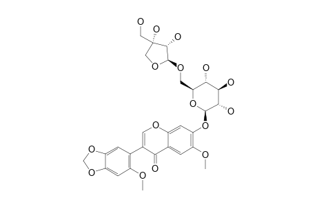 DALPATEIN-7-O-[BETA-D-APIOFURANOSYL-(1->6)-BETA-D-GLUCOPYRANOSIDE]