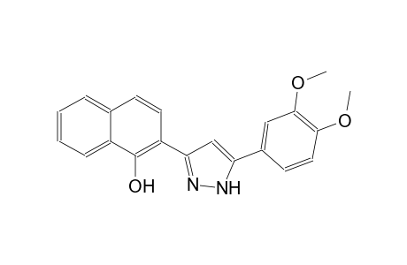 2-[5-(3,4-dimethoxyphenyl)-1H-pyrazol-3-yl]-1-naphthol