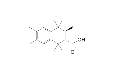 (3RS)-1,2,3,4-Teytrahydro-1,1,3,4,4,6,7-heptamethylnaphthalene-2-carboxylic acid