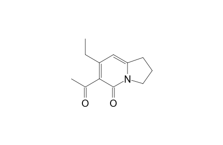 6-Acetyl-2,3-dihydro-7-ethyl-5(1H)-indolizinone