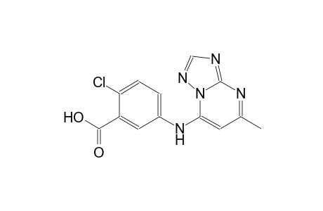 2-chloro-5-[(5-methyl[1,2,4]triazolo[1,5-a]pyrimidin-7-yl)amino]benzoic acid