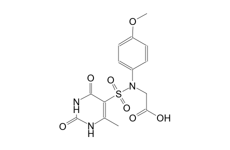 acetic acid, [(4-methoxyphenyl)[(1,2,3,4-tetrahydro-6-methyl-2,4-dioxo-5-pyrimidinyl)sulfonyl]amino]-