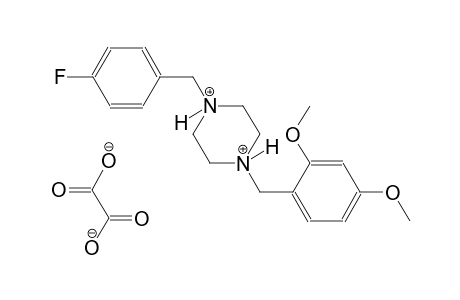 1-(2,4-dimethoxybenzyl)-4-(4-fluorobenzyl)piperazinediium oxalate