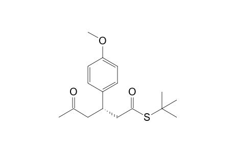 (3S)-3-(4-methoxyphenyl)-5-oxohexanethioic acid S-tert-butyl ester