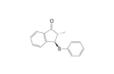 1H-Inden-1-one, 2,3-dihydro-2-methyl-3-(phenylthio)-, trans-