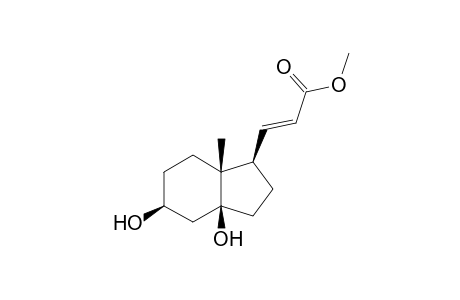 (5 S / R)-1-[2'-(Methoxycarbonyl)vinyl]-3a,5-dihydroxy-7a-methyl]bicyclo[4.3.0]nonane