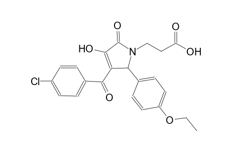 3-[3-(4-chlorobenzoyl)-2-(4-ethoxyphenyl)-4-hydroxy-5-oxo-2,5-dihydro-1H-pyrrol-1-yl]propanoic acid