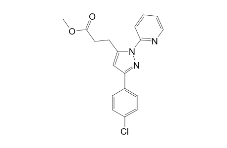 METHYL-3-[3-(4-CHLOROPHENYL)-1-(2-PYRIDYL)-PYRAZOL-5-YL]-PROPIONATE