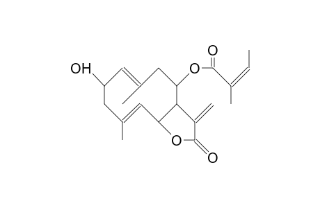 2-Hydroxy-8-angeloyloxy-germacra-1(10),4,5-dienolide