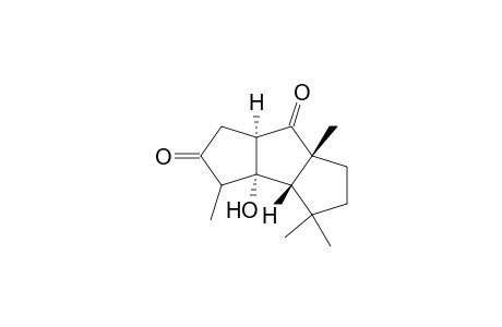 1H-Cyclopenta[a]pentalene-2,7(3H,3bH)-dione, hexahydro-3a-hydroxy-3,4,4,6a-tetramethyl-, [3aR-(3a.alpha.,3b.beta.,6a.beta.,7a.alpha.)]-