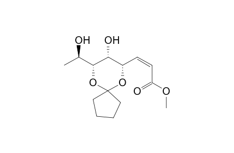 (Z)-Methyl 4,6-O-Cyclopentylidene-2,3,8-trideoxy-D,gluco-oct-2-enonate