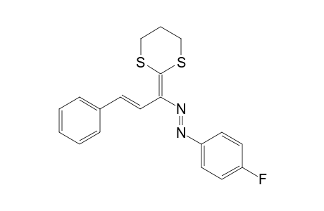 (E)-1-((E)-1-(1,3-Dithian-2-ylidene)-3-phenylallyl)-2-(4-fluorophenyl)diazene