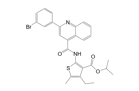 isopropyl 2-({[2-(3-bromophenyl)-4-quinolinyl]carbonyl}amino)-4-ethyl-5-methyl-3-thiophenecarboxylate
