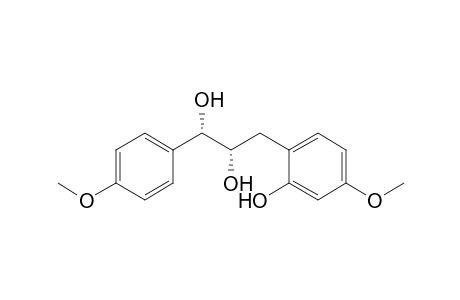 (1S,2S)-3-(2-Hydroxy-4-methoxyphenyl)-1-(4-methoxyphenyl)propane-1,2-diol